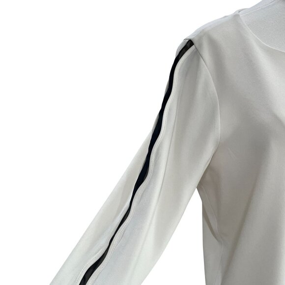 Ramy Brook Ivory Long Sleeve Blouse Medium Minimalist Career Chic Workwear - Picture 6 of 10